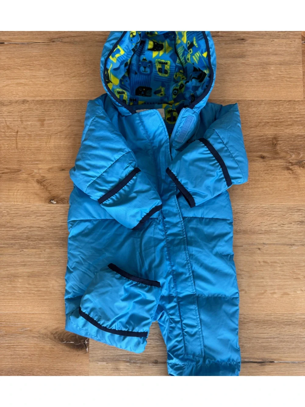Columbia Bright Blue Insulated Toddler One-Piece Snowsuit